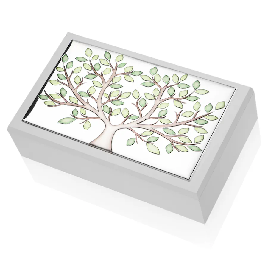 Thilia cofanetto bianco albero vita color 454348