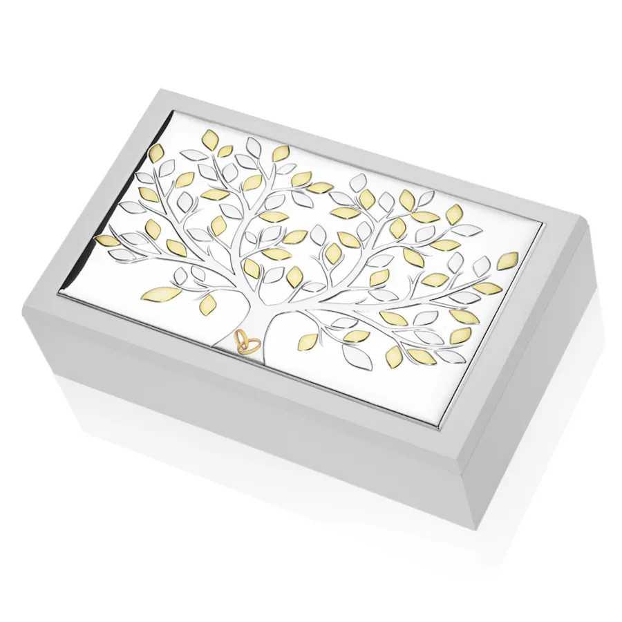 Thilia cofanetto bianco albero vita color Fedi 454352