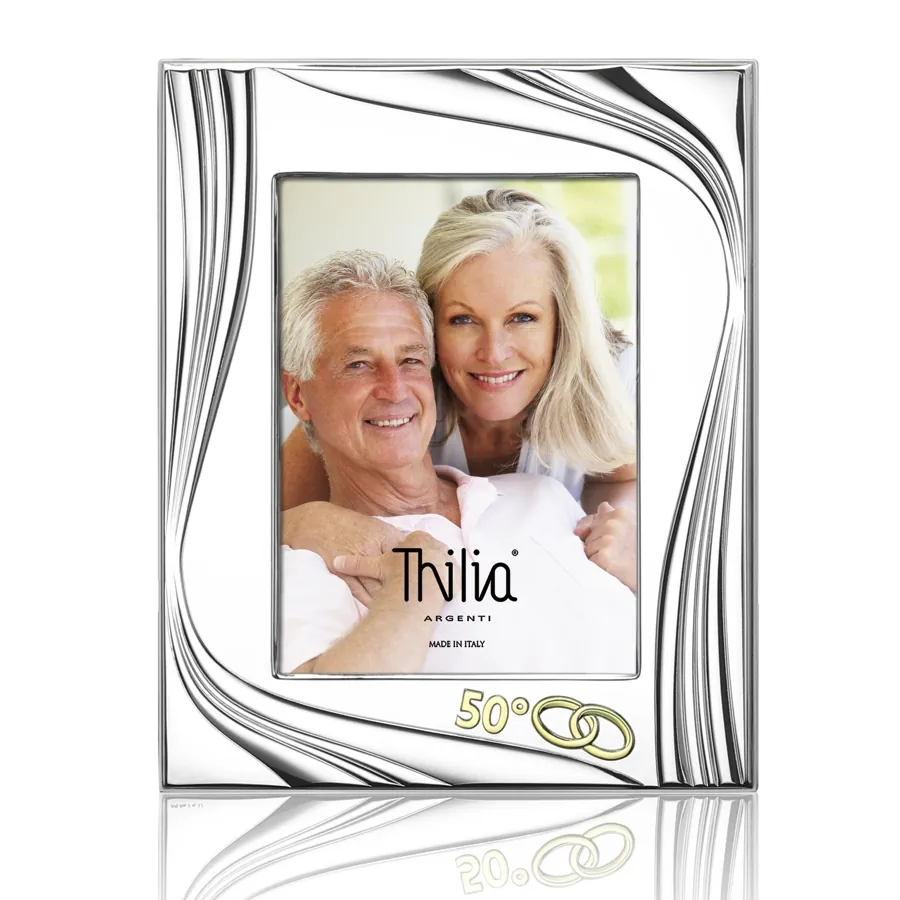 Thilia cornice 50° laminata argento 13x18 454338