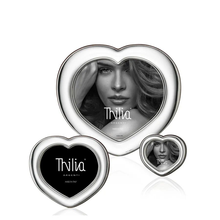 Thilia cornice cuore laminata argento 15x13 454320