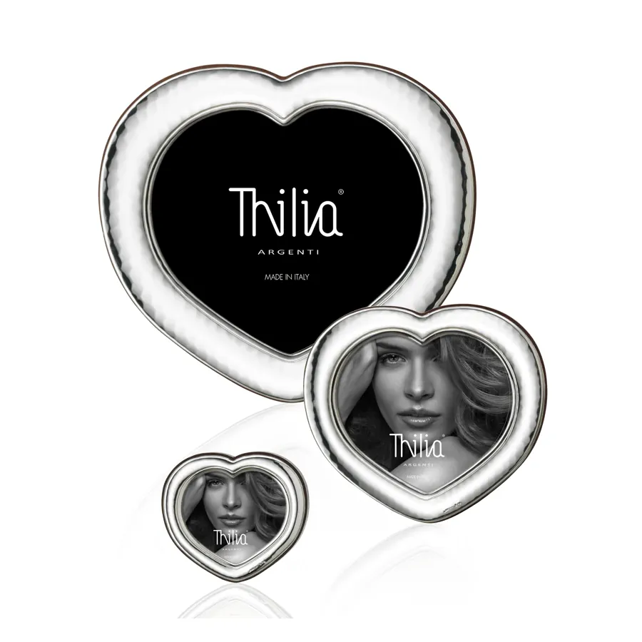 Thilia cornice cuore laminata argento 15x13.5 454323
