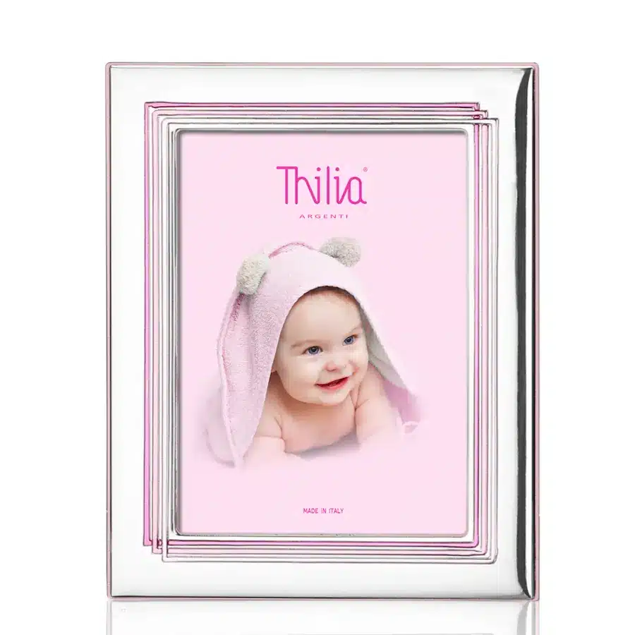 Thilia cornice laminata argento rosa 13x18 454397