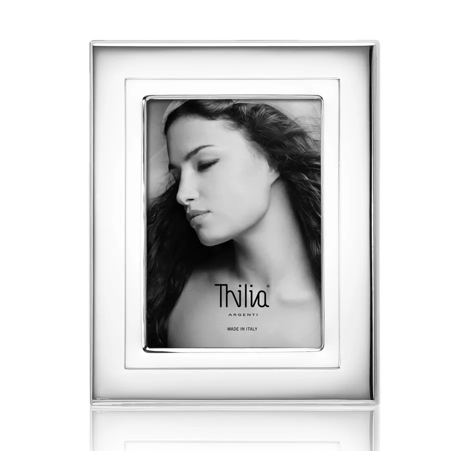 Thilia cornice liscia argento 10x15 454306