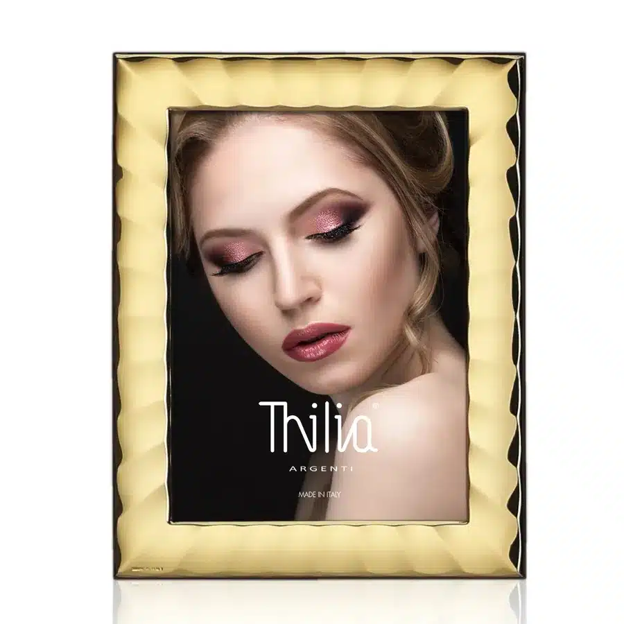 Thilia cornice ondulata 13x18 oro 454412