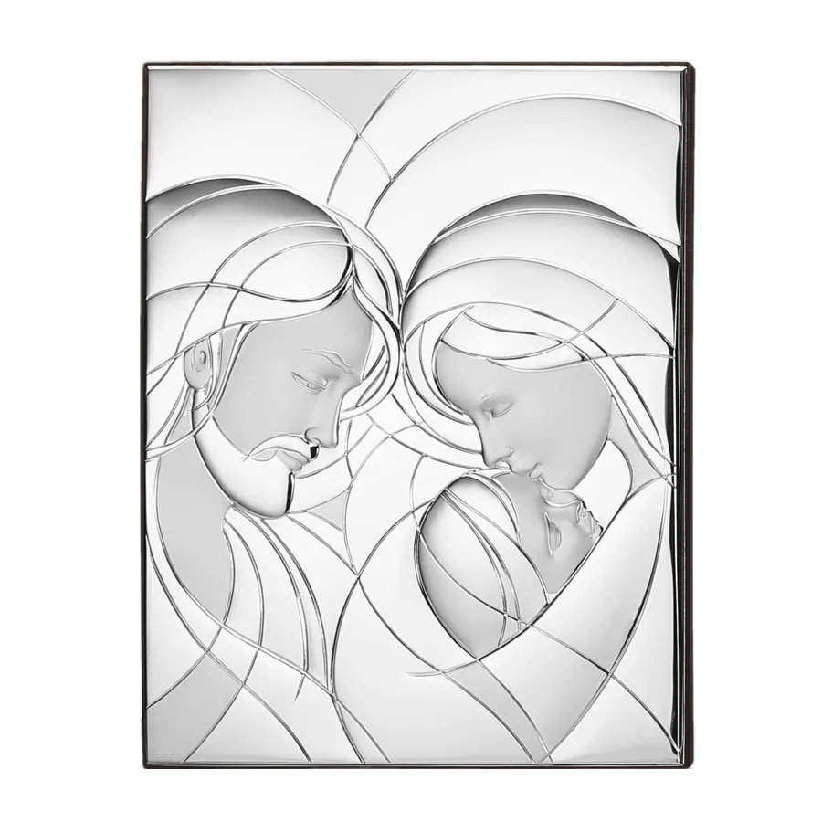 Thilia sacra famiglia laminata argento 27x34 454371