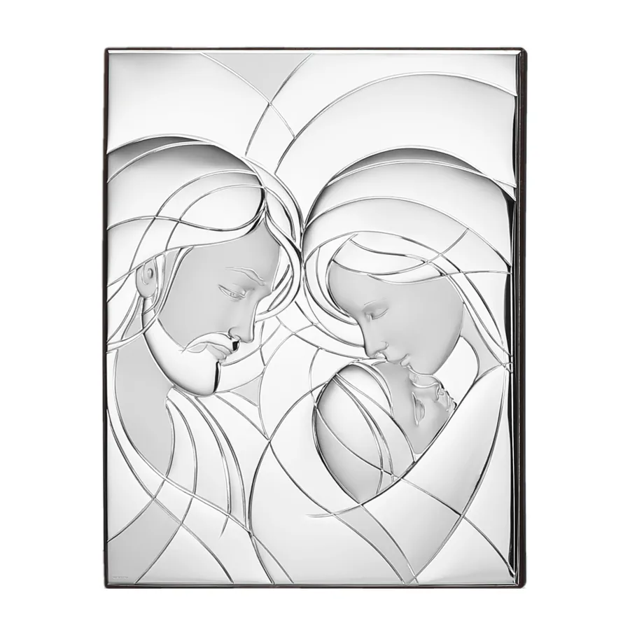 Thilia sacra famiglia laminata argento 6x7.5 454375