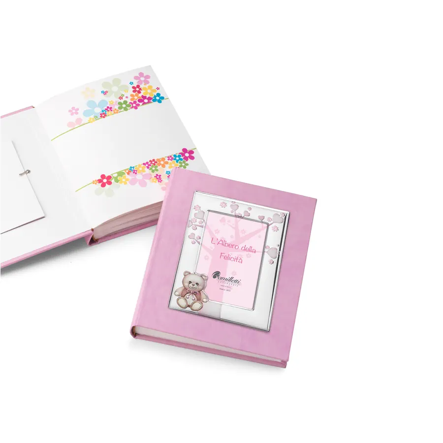 Camilletti album 20x25 con cornice 10x15 rosa 185942