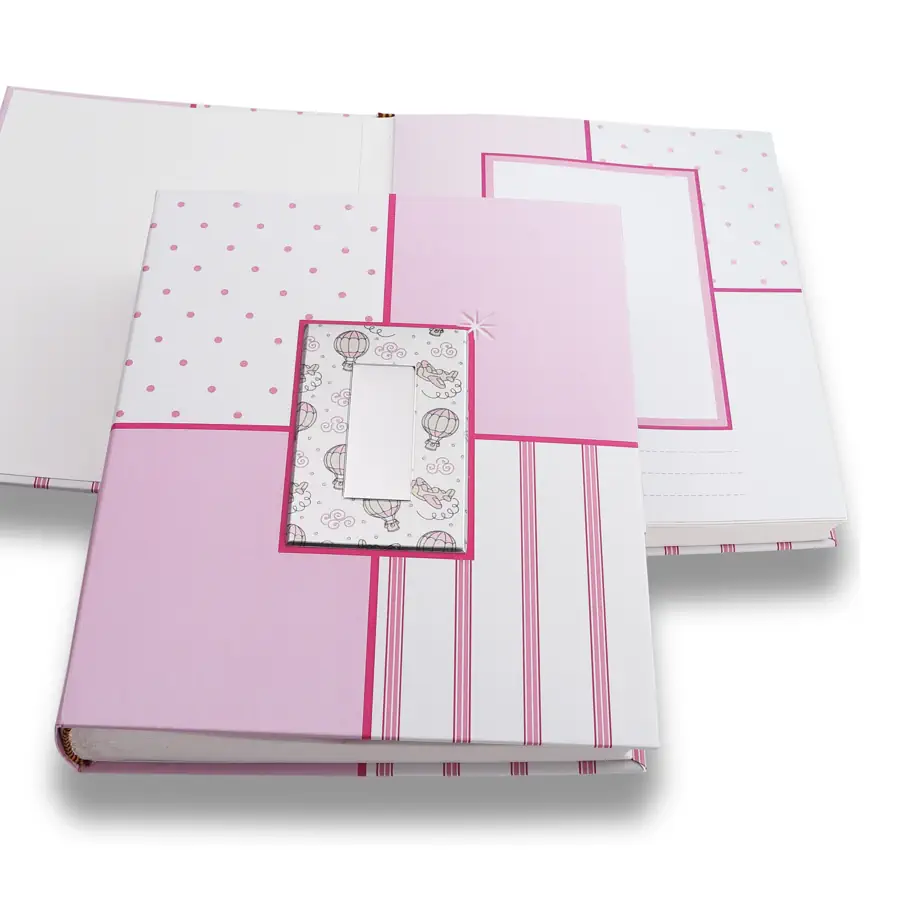 Camilletti album bimba mongolfiere 20x25 rosa 186143