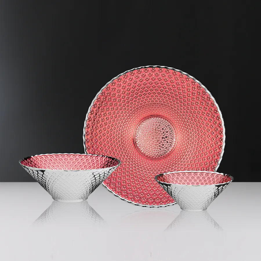 Camilletti centro d.30 flame rosso argento 106204