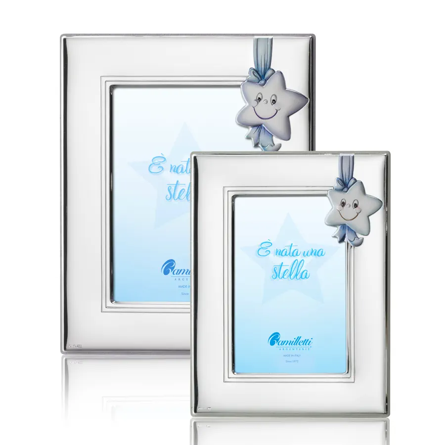 Camilletti cornice 10x15 celeste stella 185351