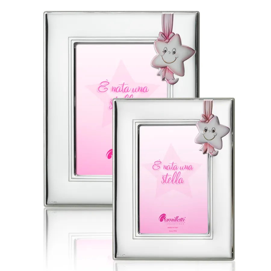 Camilletti cornice 10x15 rosa stella 185352