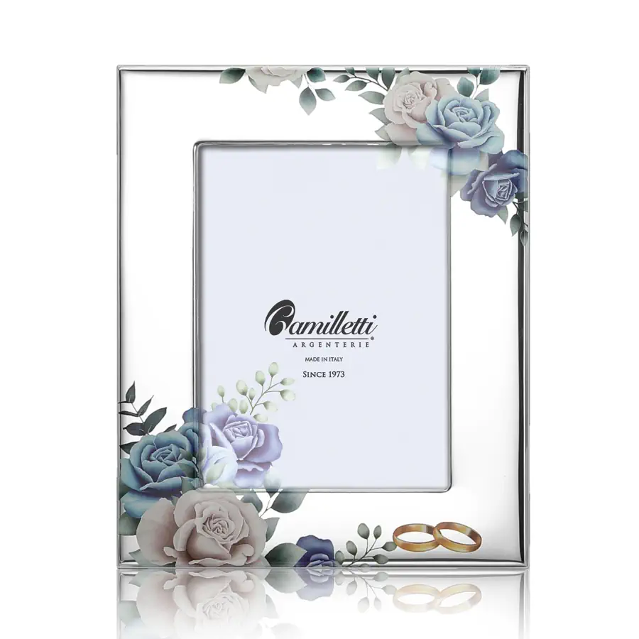 Camilletti cornice decoro rose 13x18 fedi 186112