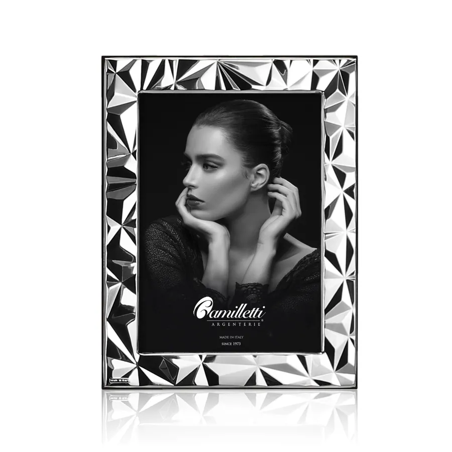 Camilletti cornice laminata argento 13x18 186105