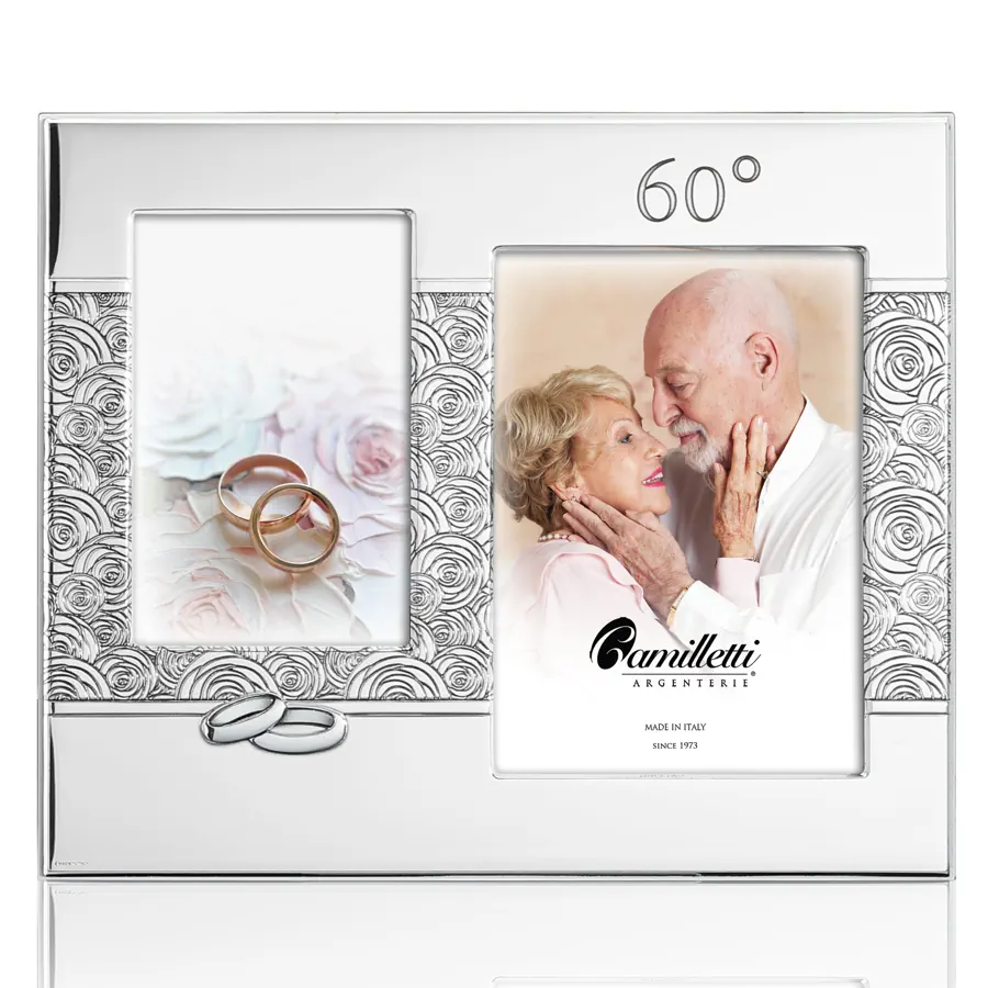 Camilletti cornice x 2 foto anniversario 60° 186039