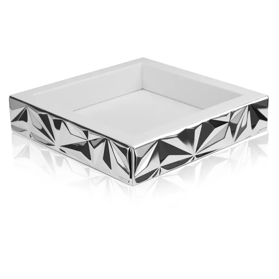 Camilletti vuotatasche sfaccettato argento 186064