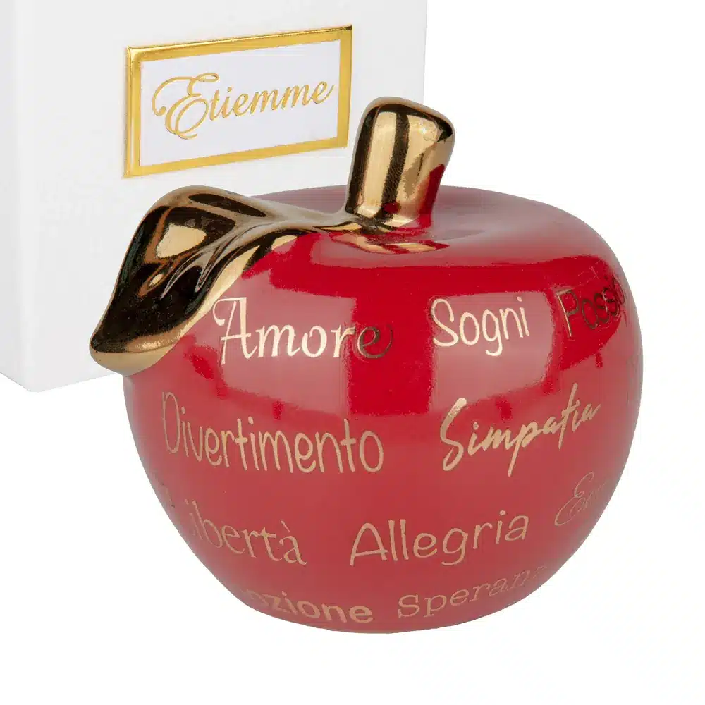 Etm estasi mela rossa artistica cm 20 02A479