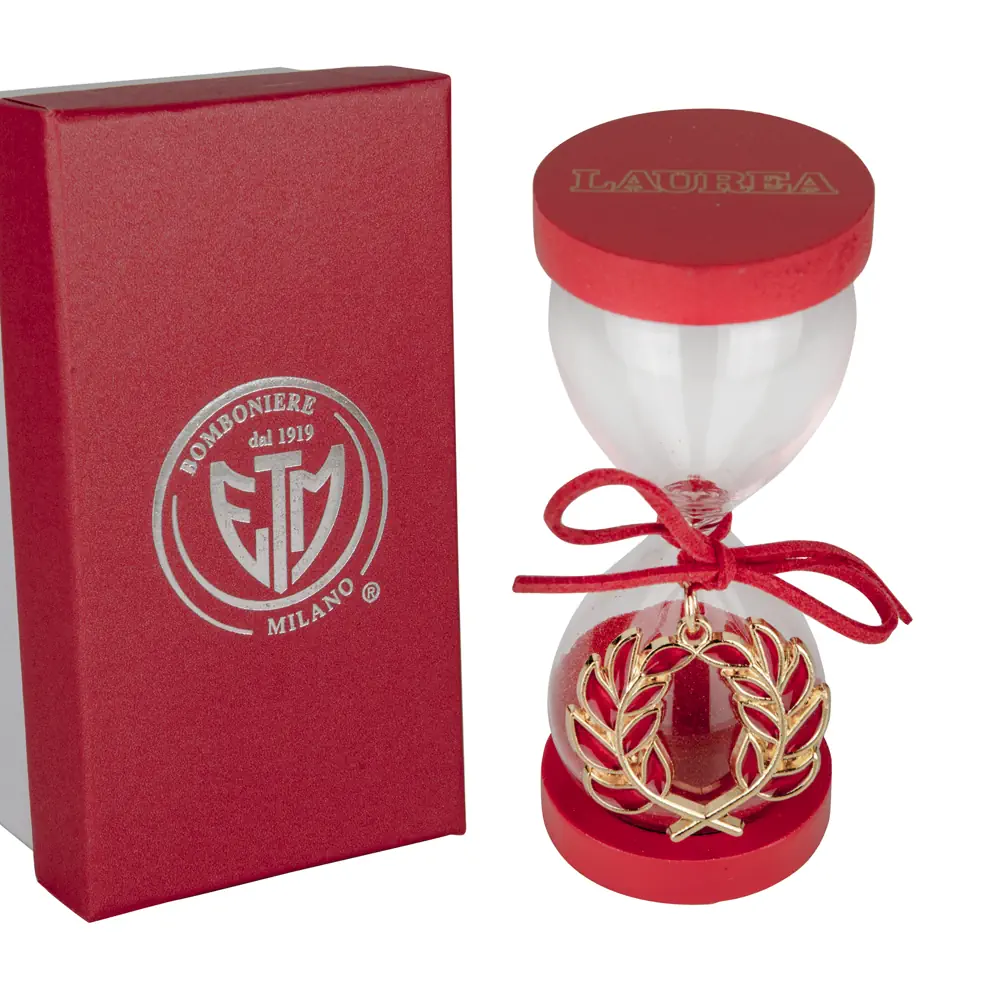 Etm gold alloro clessidra laurea h13 07A262