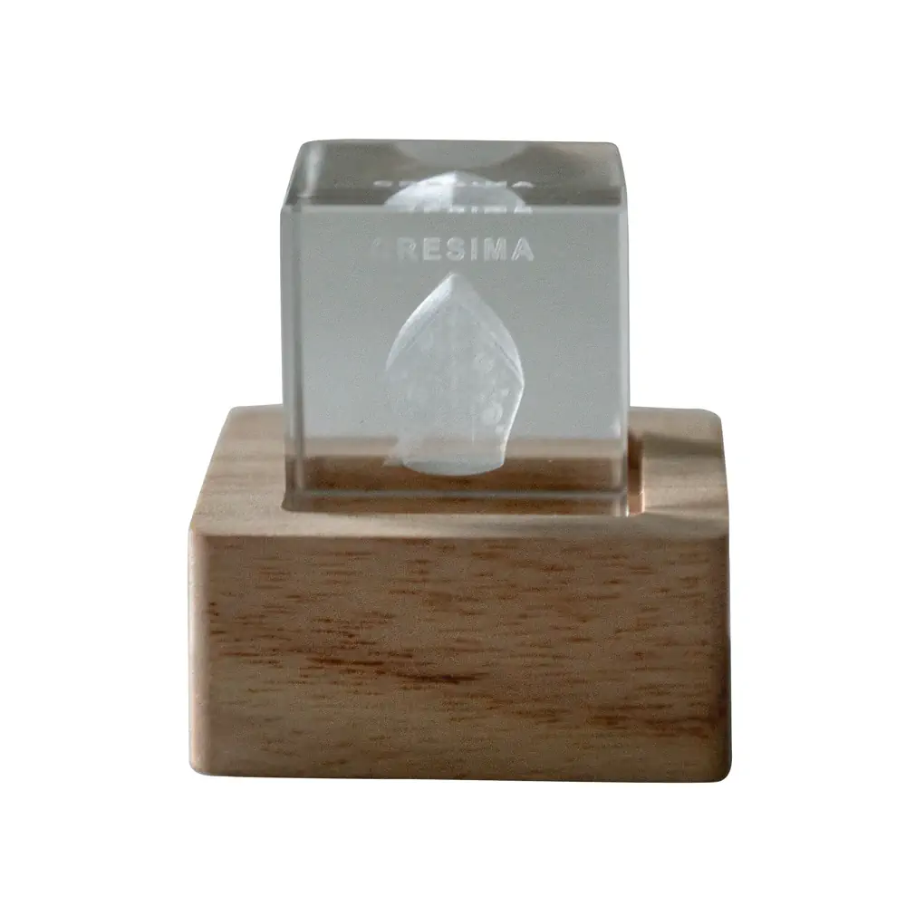 Etm lampo cubo crystal con led cm 6 cresima 07A247