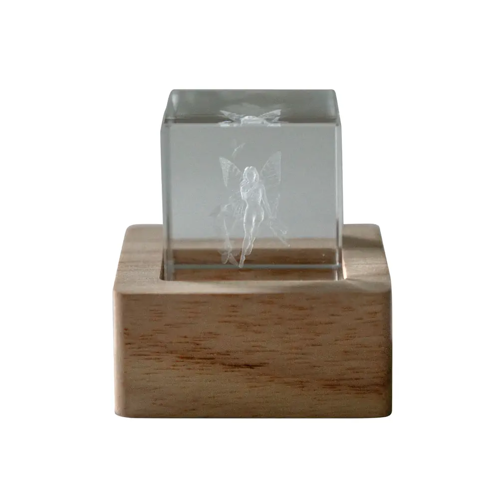 Etm lampo cubo crystal con led cm 6 fatina 07A244