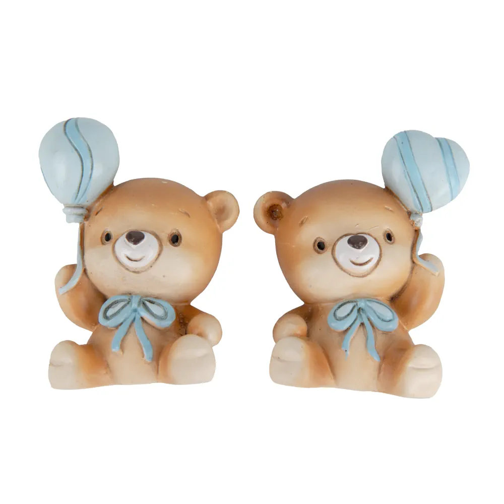 Etm orso magnete palloncino cuore celeste cm 5.5 04A481