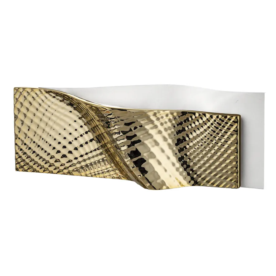 Bongelli centrotavola ophis 35x18 bianco oro ME2669 BOR