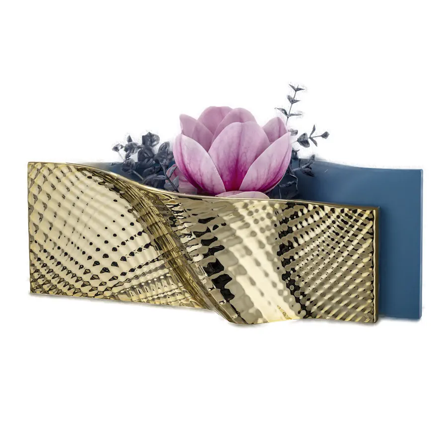 Bongelli centrotavola ophis 35x18 blu oro ME2669 BL OR