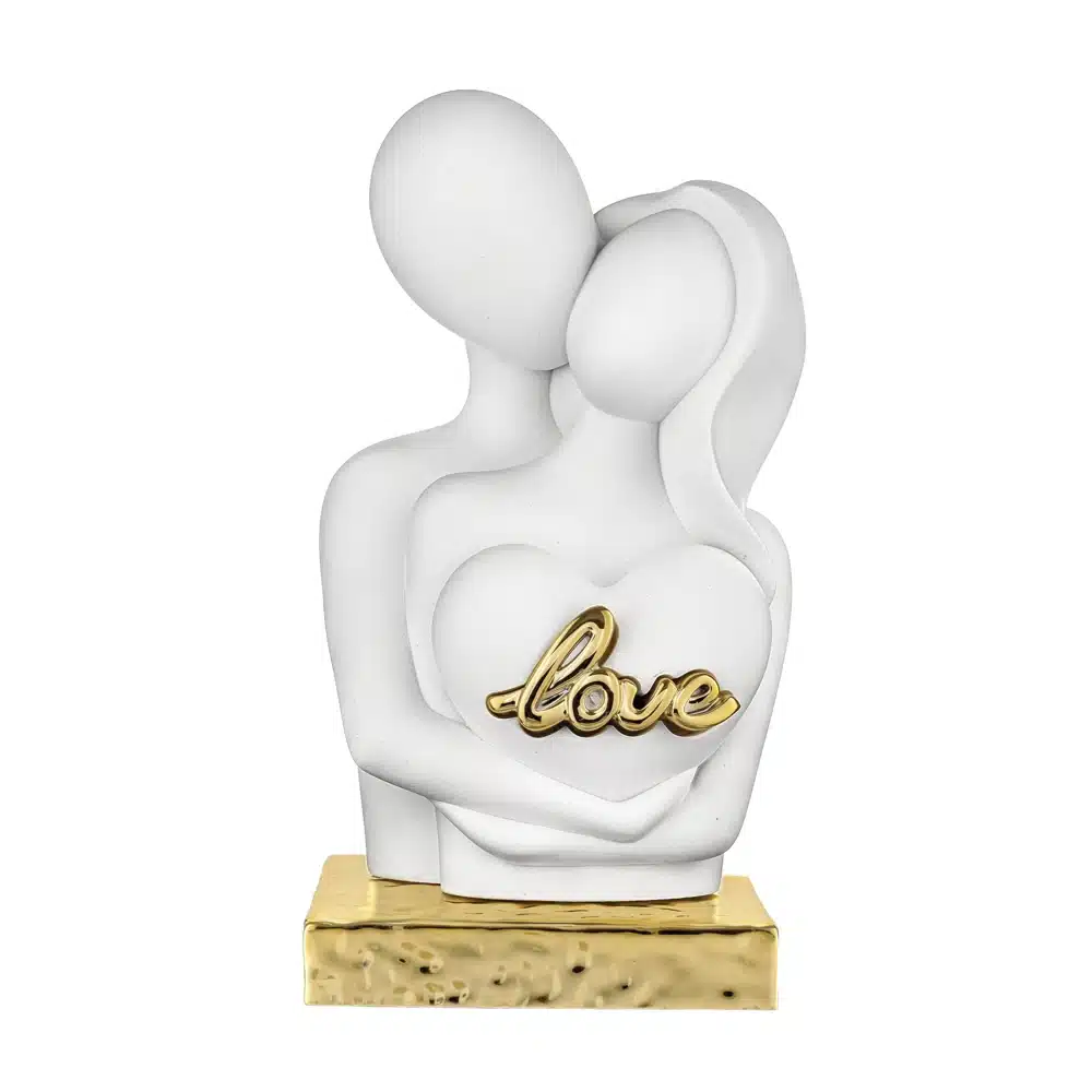 Bongelli coppia abbraccio h19 oro scritta Love ME2698 3OR LOVE