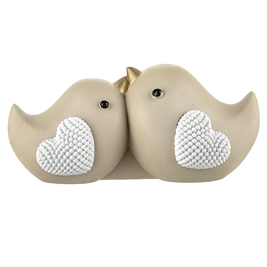 Bongelli coppia uccellini 13x6 nocciola ME2719 N