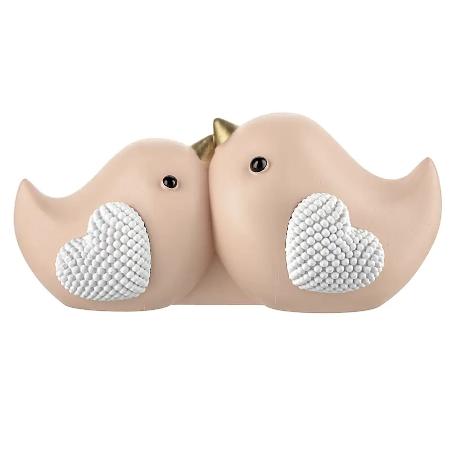 Bongelli coppia uccellini 13x6 rosa ME2719 RO
