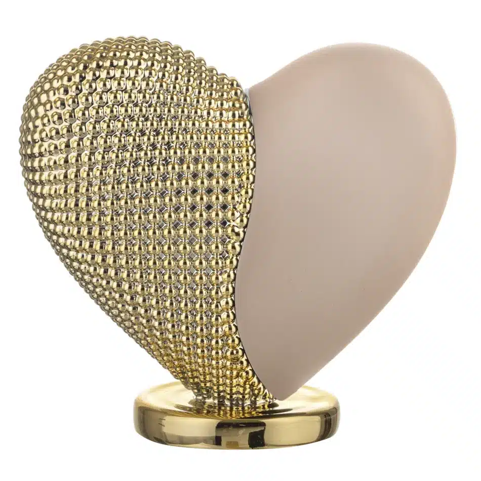 Bongelli cuore bicolore 12x11 cipria oro ME2711 2CP OR