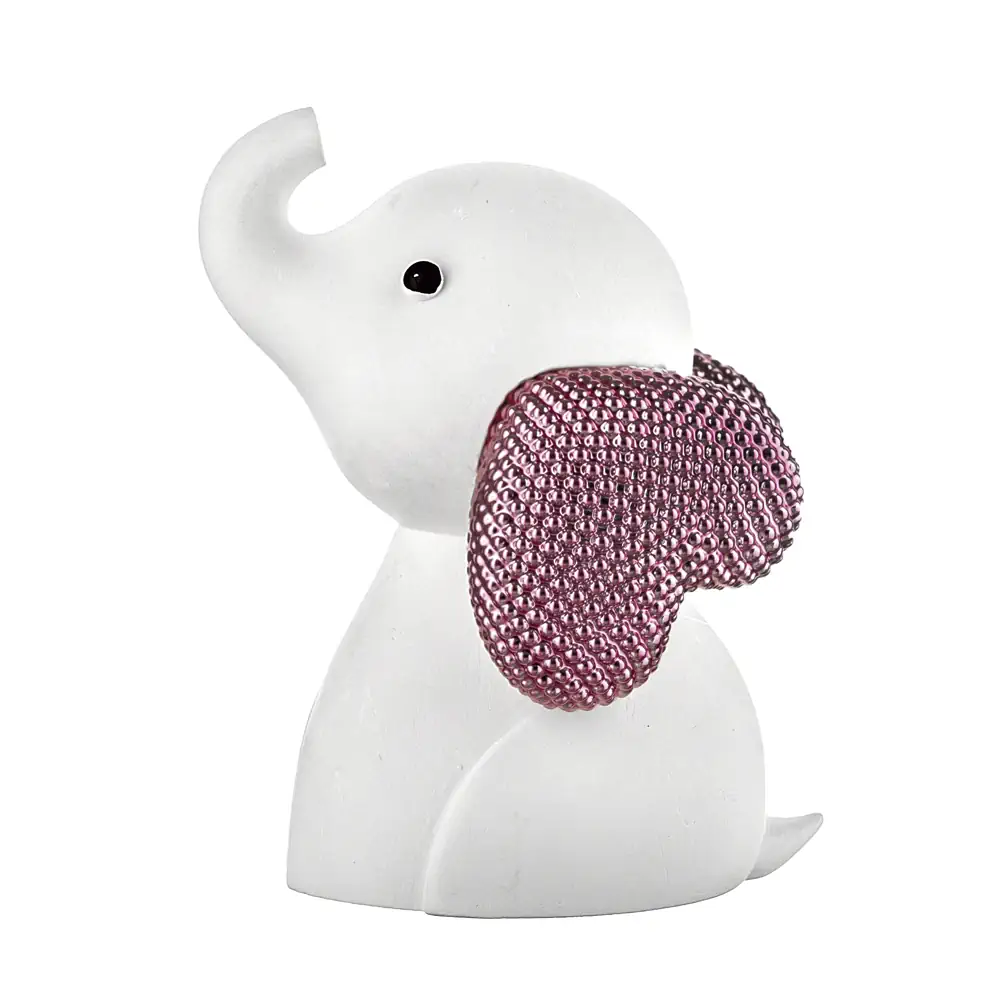 Bongelli elefantino h15 bianco rosa ME2717 2ROB