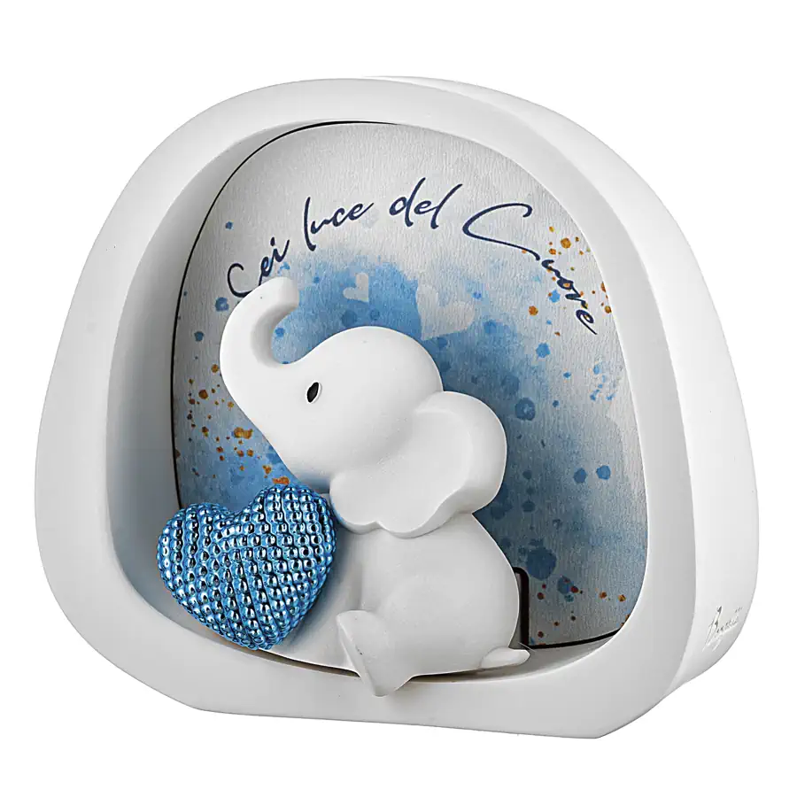 Bongelli elefantino luce 12x11 celeste ME2731 CE