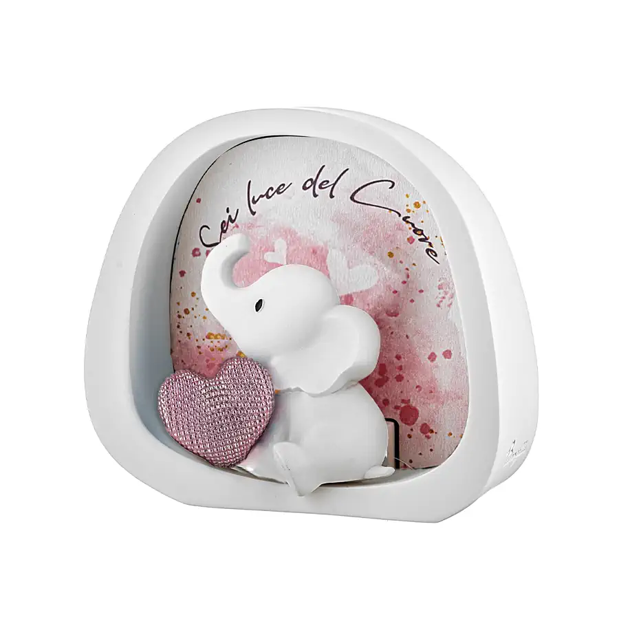 Bongelli elefantino luce 12x11 rosa ME2731 RO