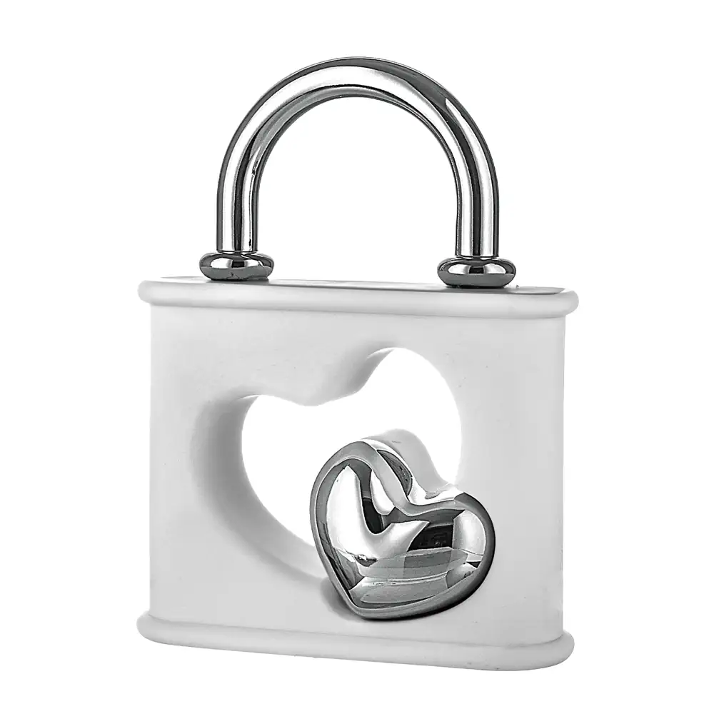 Bongelli lucchetto 9x11 bianco argento ME2716 1AG