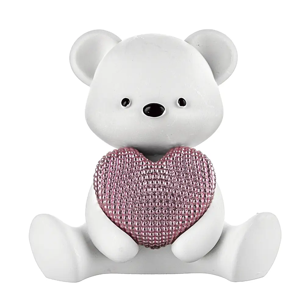 Bongelli orsetto h15 bianco rosa ME2718 2ROB