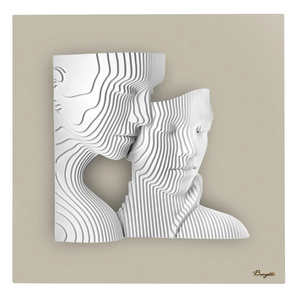 Bongelli pannello visi stilizzati nocciola 50x50 ME2693 2N