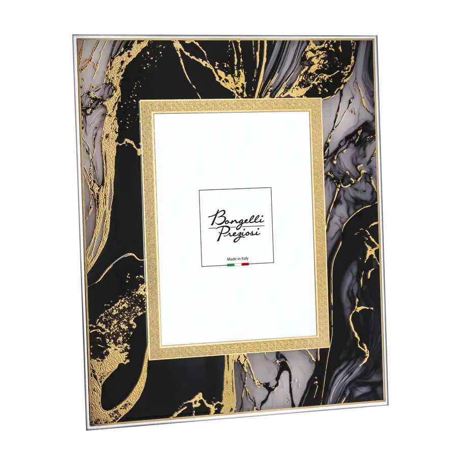 Bongelli portafoto vetro marmo oro 13x18 CR420 OR