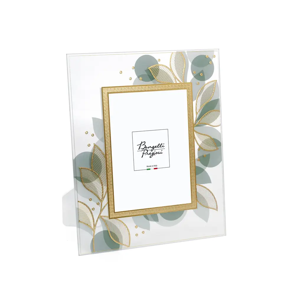 Bongelli portafoto vetro sfere fiori 13x18 CR423 V