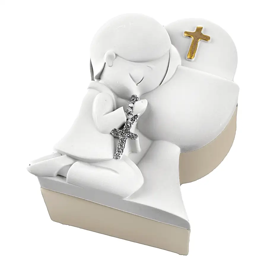 Bongelli scatolina comunione bimbo 8x6 nocciola ME2745 N