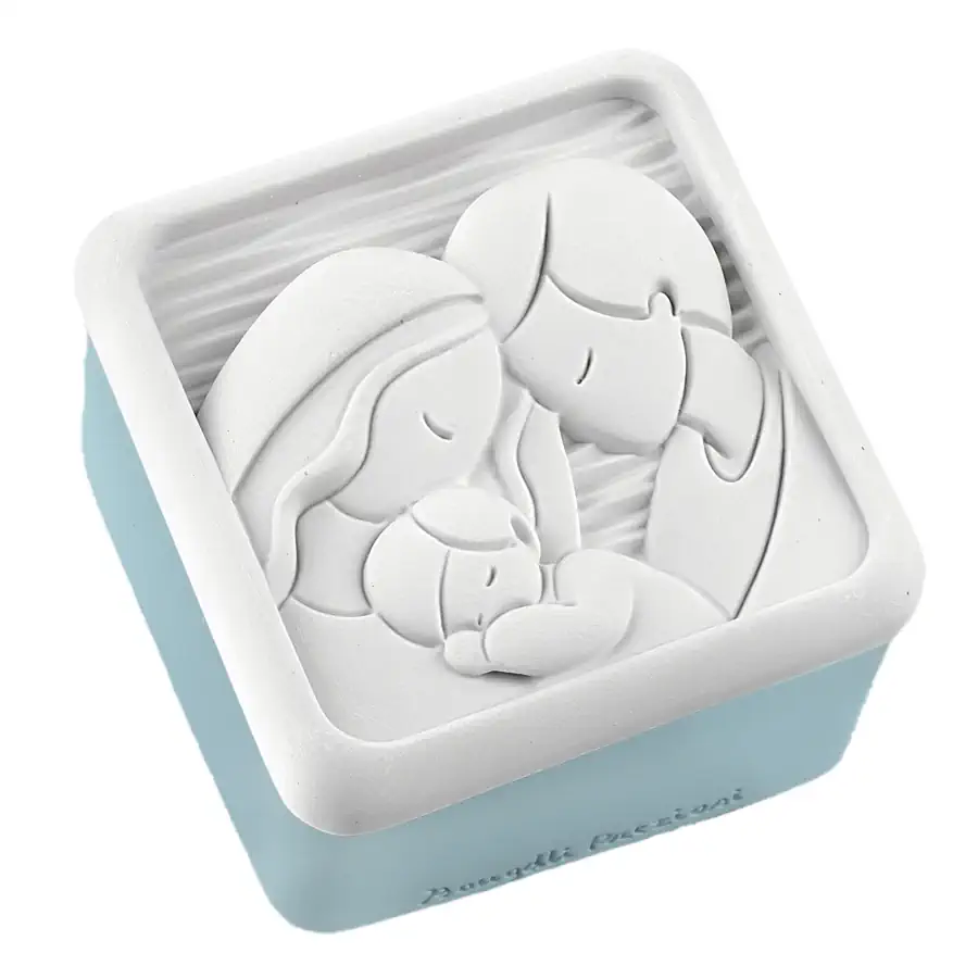 Bongelli scatolina famiglia 7x7 celeste ME2738 CE