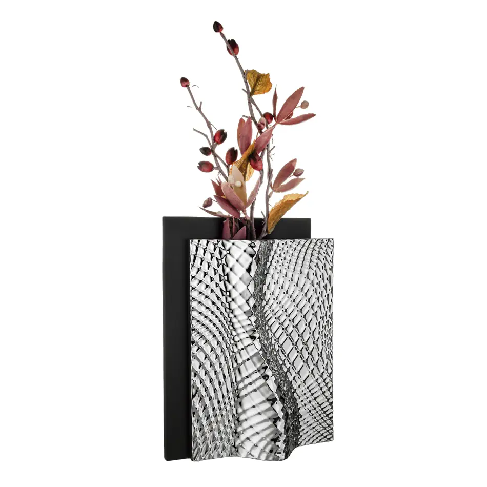 Bongelli vaso ophis h30 nero argento ME2668 NAG