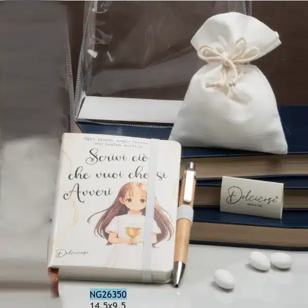 Dolcicose book+penna+sacchetto+bag com. femmina NG26350