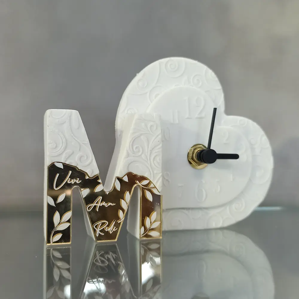 Dolcicose orologio bianco+oro con lettera M NG26429