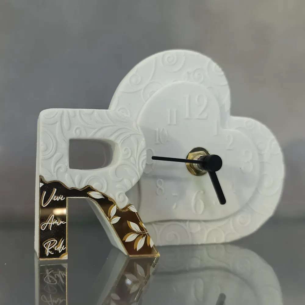Dolcicose orologio bianco+oro con lettera R NG26433