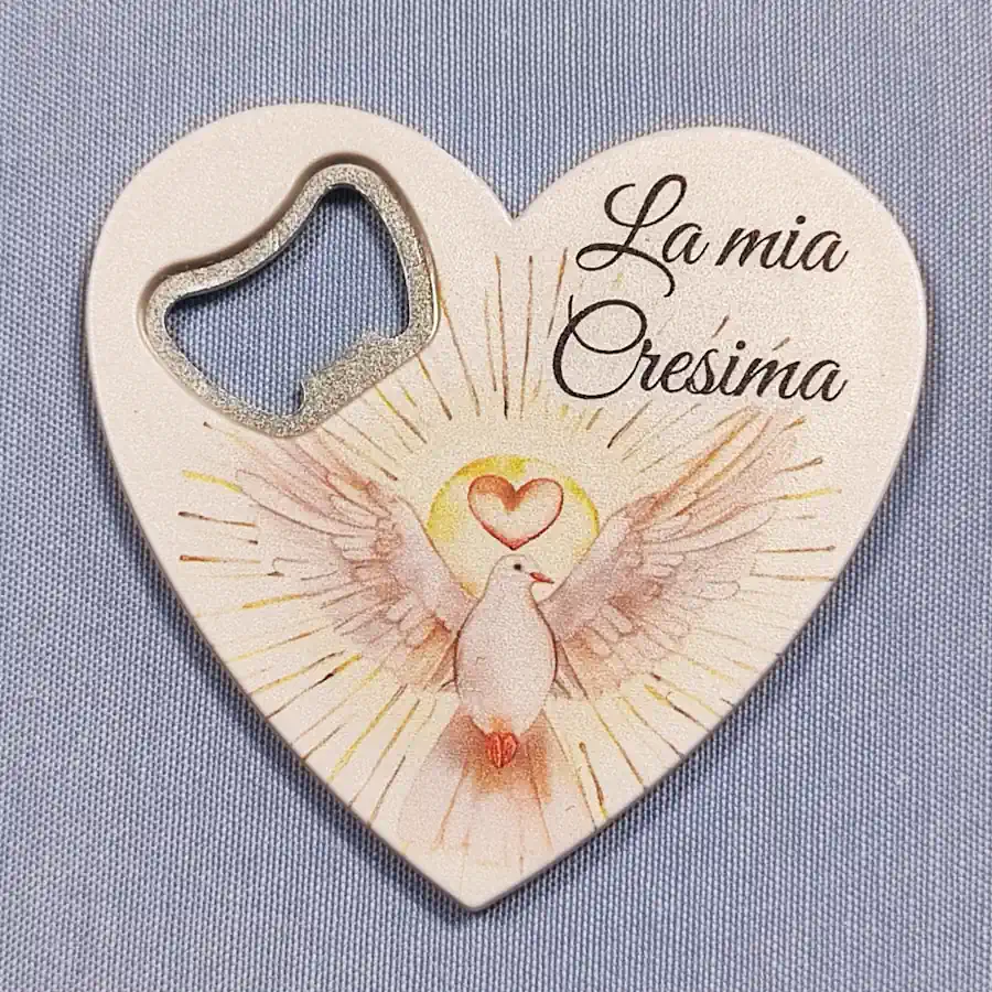 Dolcicose stappacuore colomba cresima apribottiglie NG26335