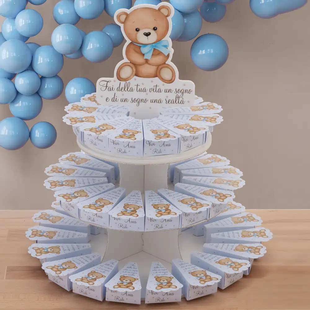 Dolcicose torta con 48 fette orso cielo NG26672