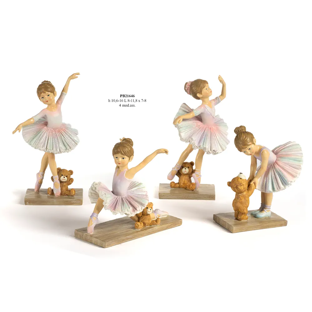 Paben ballerina con orsetto 16 cm PB21646