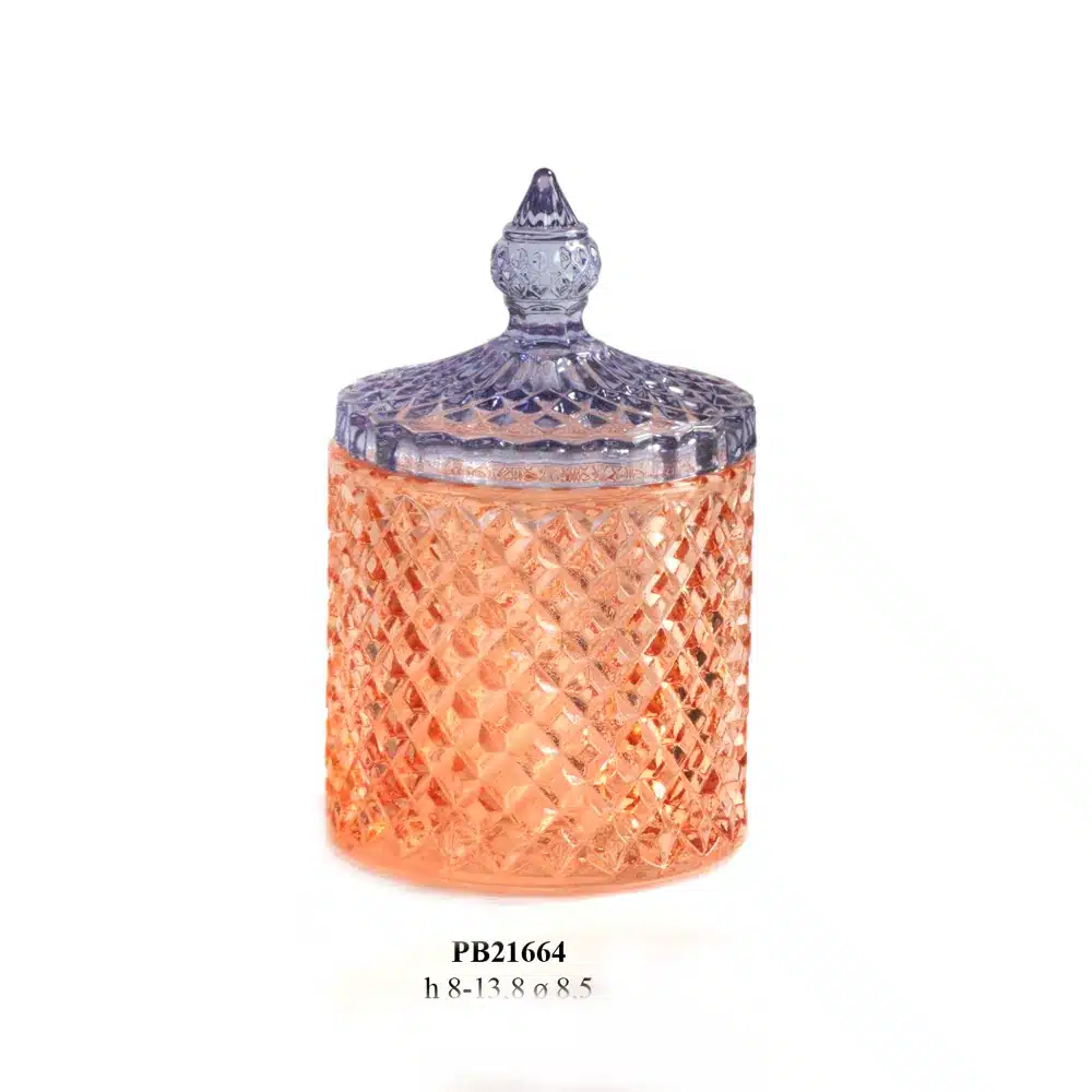 Paben barattolo con tappo 13.8 cm vetro bicolore PB21664