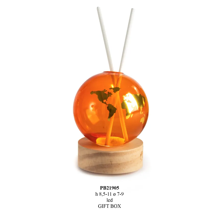 Paben diffondiprofumo con planisfero con led 11 cm PB21905