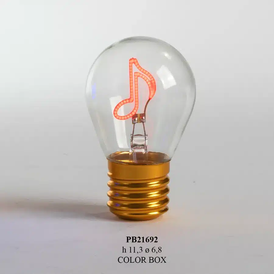 Paben lampadina led ricaricabile con nota musicale 11.3 cm PB21692